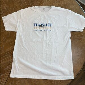 Alstyle White Hawaii Waikiki Beach Tee